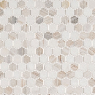 Picture of MSI - Marble Mosaics Hexagon 1 X 1 Polished Angora Tibi