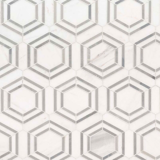 Picture of MSI - Marble Mosaics Geometrica Georama Grigio