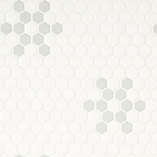 Picture of MSI - Retro Mosaic Matte White Gray Mod Petal