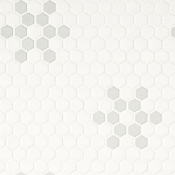 Picture of MSI - Retro Mosaic Matte White Gray Mod Petal