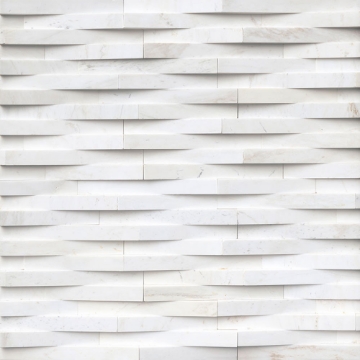 Picture of MSI - RockMount Stacked Stone Panels 3D 6 X 24 Cosmic White Wave