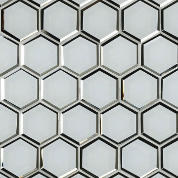 Picture of MSI - Glass Mosaic Hexagon Ice Beveled