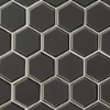 Picture of MSI - Glass Mosaic Hexagon Metallic Gray Beveled
