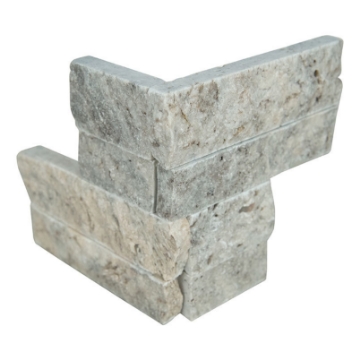 Picture of MSI - RockMount Stacked Stone M-Series Corner Panels Silver Travertine