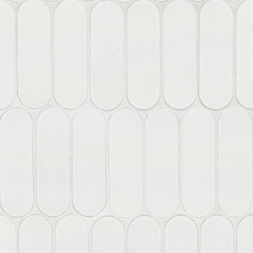 Picture of MSI - Glass Mosaic Other Bianco Glossy Ellipse