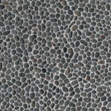 Picture of MSI - Rio Lago Pebble Mosaics 12 X 12 Tumbled Noir Ash