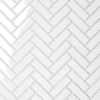 Picture of Bedrosians - Le Cafe Mosaic Herringbone White Glossy