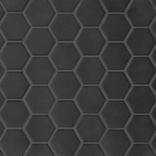 Picture of Bedrosians - Le Cafe Mosaic Hexagon 2 x 2 Black Matte