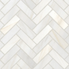 Picture of Bedrosians - Magnifica Bianco Lasa Herringbone Mosaic Bianco Lasa Honed