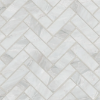 Picture of Bedrosians - Magnifica Pietra Herringbone Mosaic Pietra Bianca Honed