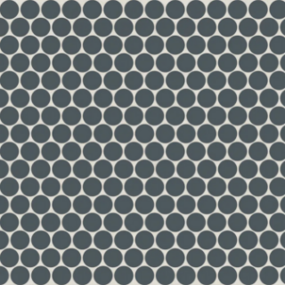 Picture of Bedrosians - Marin Penny Round Mosaic Midnight Tide
