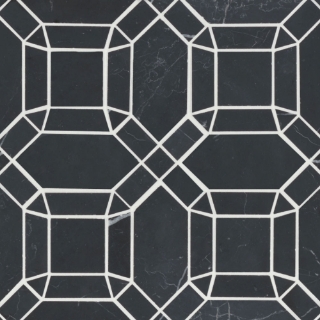 Picture of Bedrosians - Monet Mosaic 1 Nero Marquina