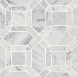 Picture of Bedrosians - Monet Mosaic 1 White Carrara