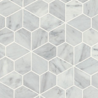 Picture of Bedrosians - Monet Mosaic 9 White Carrara