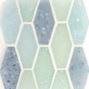 Picture of Ceramica Etc - Liquid Glass Small Elongated Hexagon Bermuda Blend
