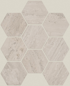 Picture of Shaw Floors - Natural Strata Hexagon Mosaic Ivory