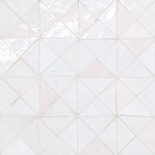 Picture of Bedrosians - Zagora Triangle Mosaic Neige Blanc