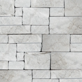 Picture of Bedrosians - Tumbled Ledger Limestone and Marble Taupe Marble