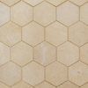Picture of Bedrosians - Marble Stone Hexagon Mosaic Caspian Bisque Honed