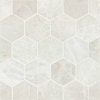 Picture of Bedrosians - Marble Stone Hexagon Mosaic Iceberg White Brushed