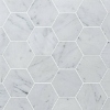 Picture of Bedrosians - Marble Stone Hexagon Mosaic White Carrara Honed