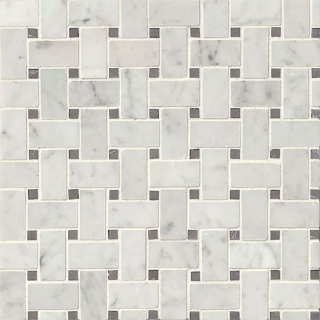 Picture of Bedrosians - Marble Stone Mosaic Basketweave Essex