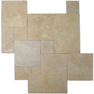 Picture of Bedrosians - Stone Pavers Mediterranean Ivory Travertine